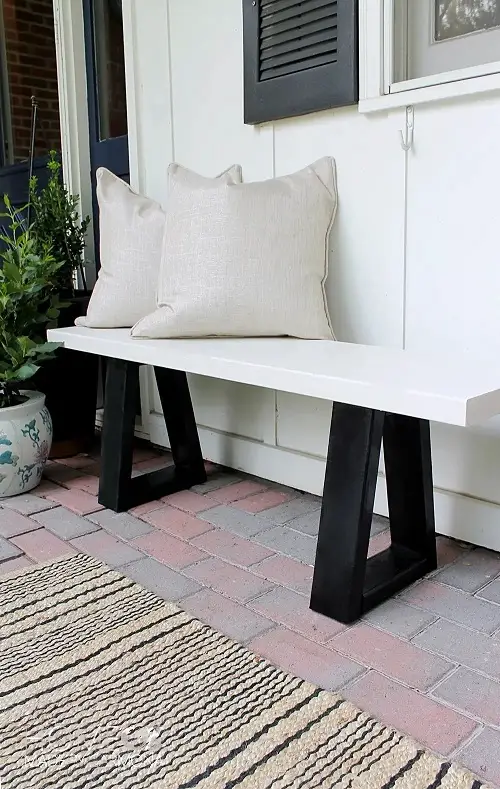 A Modern Stool of Black and White