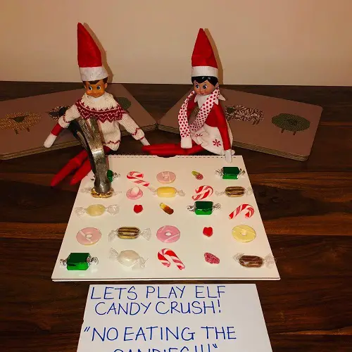 Elves on the Shelves with a Candy Crush Twist