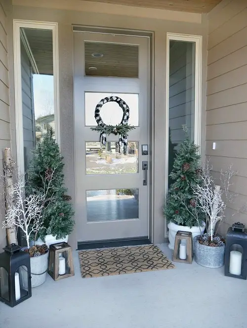 Creative Pine Cone Planters Porch Décor Ideas 4