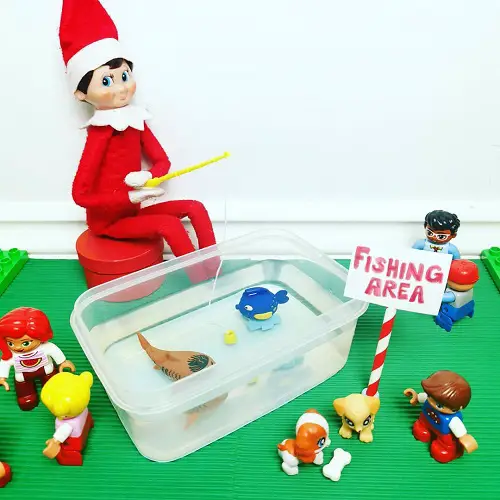 Elf Fishing on the Shelf