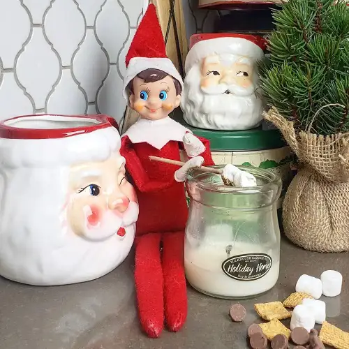 Elf on the Shelf Roasting Marshmallows