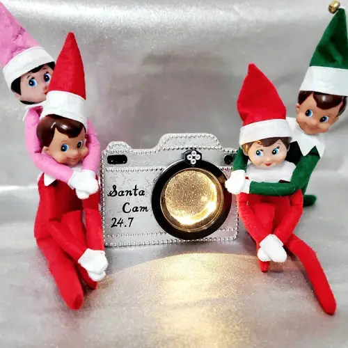 DIY Elf on the Shelf Ideas Elf and Friends with a Santa Cam