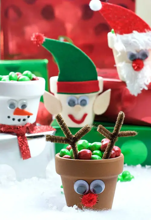 Last Minute Christmas pot Crafts 