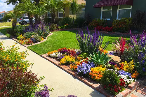 A Flowerbed of Different Colors  Ideas for Front of House 13