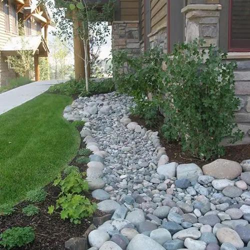 Rocks Around the House in river bed
