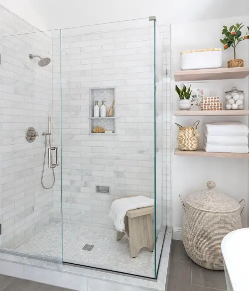 Use a Clear Glass Shower Door