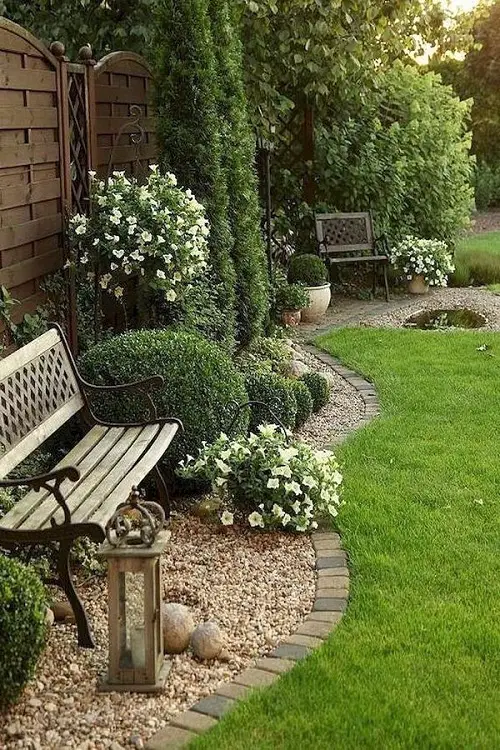 Wood and Metal Bench and Chair