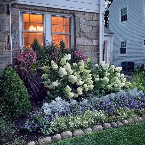 Flowerbed Full of Different Varieties