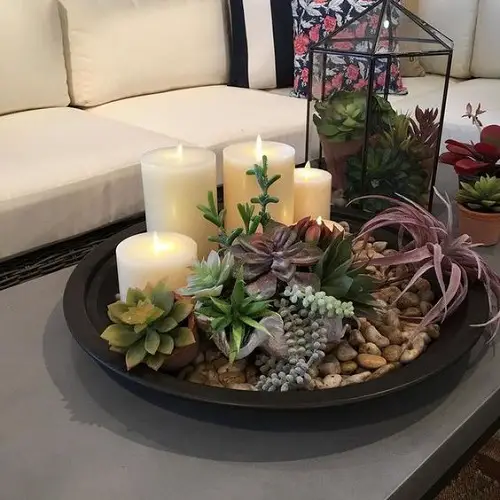 Indoor Tabletop Succulent Decor Garden Ideas 33