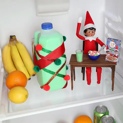 Elf Eating Cereal