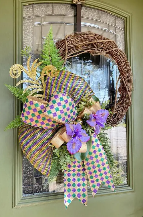 Bow With Grapevine Wreath Ideas