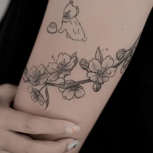 Beautiful Plant Tattoo on hand Ideas