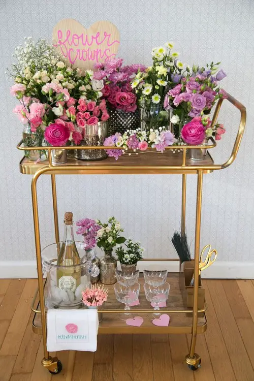Flower Crown Bar for garden party