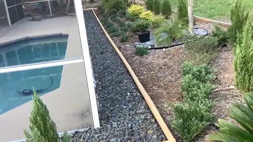 DIY Edging with Fence Pickets