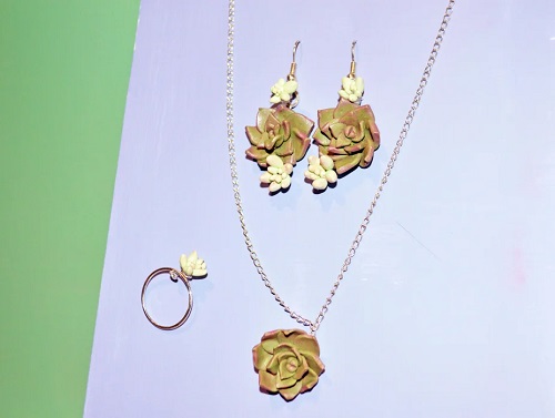 Polymer Clay and Succulent Set
