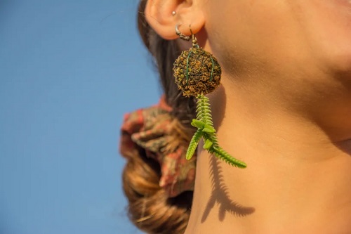 Kokedama Earrings DIY Jewelry with Plant Ideas You Must Try