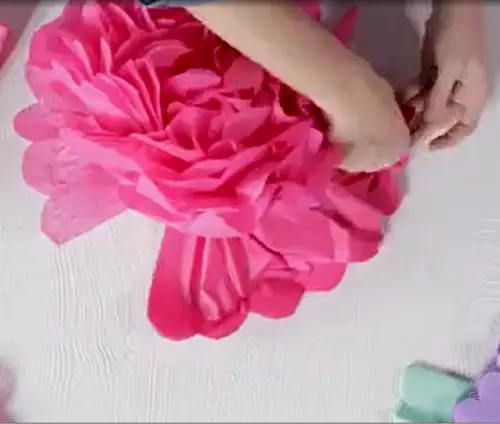 Pom Pom Decorations for garden party