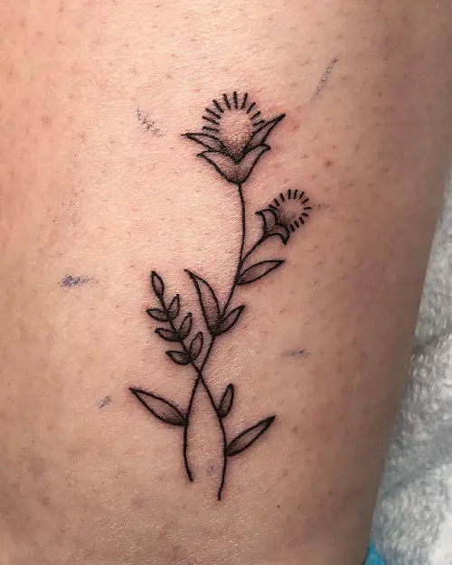 Thistle Plant Tattoo Ideas