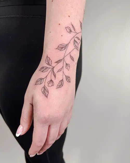 Plant leaves Tattoo Ideas
