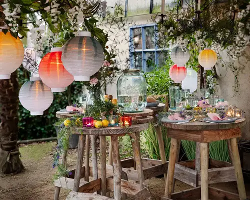 Paper Lanterns garden party ideas