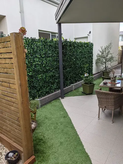Living Wall on Metal Fence