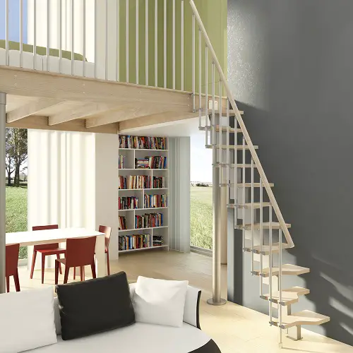 staggrered Stair Ideas for Small Spaces