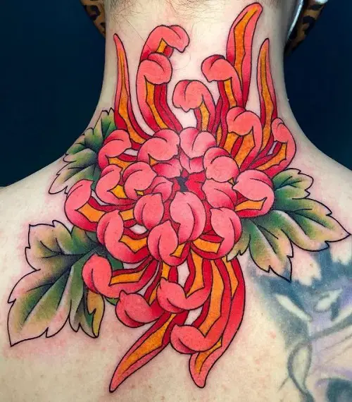 Chrysanthemum Flower Tattoo Meaning