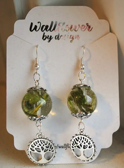 Resin Flower Earrings
