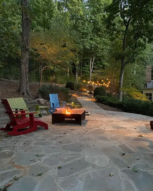 Metal Firepit and Patio