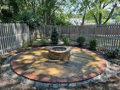 Flagstone Patio in the Garden