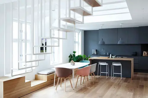 Hanging Metal Stair Ideas for Small Spaces