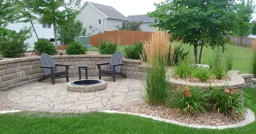 Hidden Patio and Fire Pit Idea