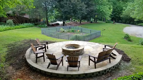 Raised Patio in the Yard