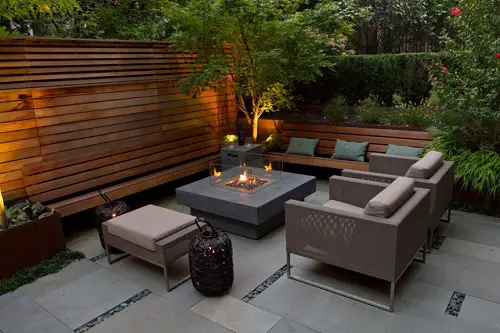 Center Table with Firepit