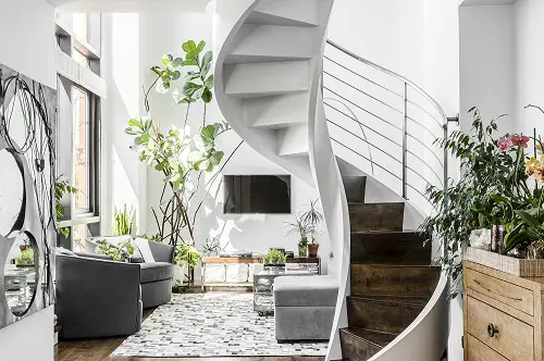 swirl Stair Ideas for Small Spaces