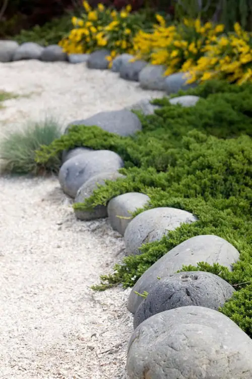 Rocky Manicure Edge in garden