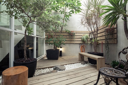 Indoor Wooden Zen Garden Idea