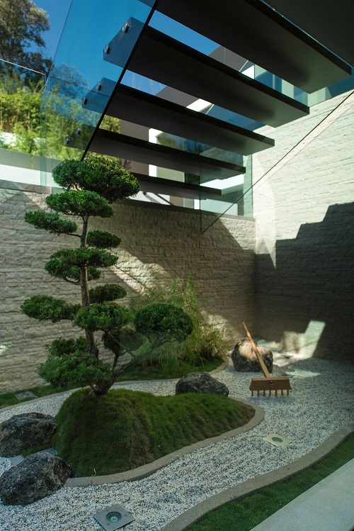 Zen Garden Under the Staircase