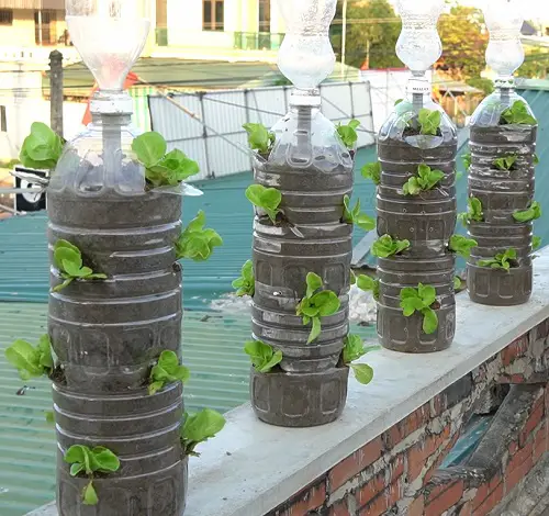 DIY Vertical Plant Tower Ideas3