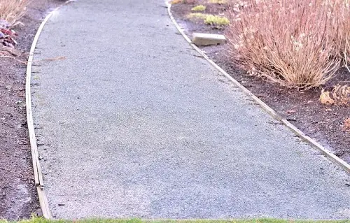 Gravel Driveway with Native Plants