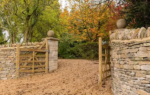 Stone Boundary Wall