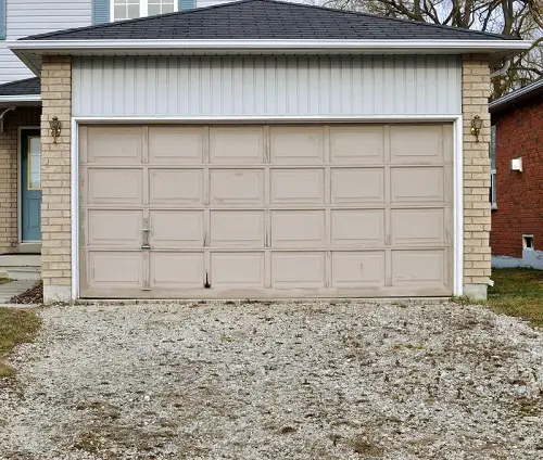 Garage Door Gravel Driveway