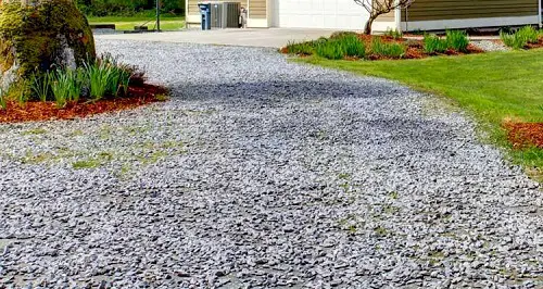 Vibrant Grey and Red Gravel