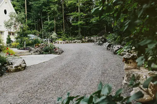 Boulders Along the Driveway