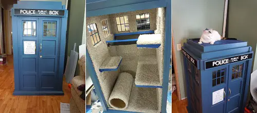 Diy Cat Playhouse in room