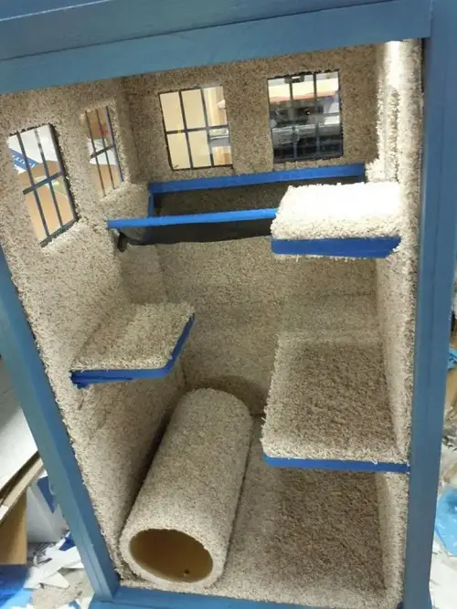 Diy Cat Playhouse in home