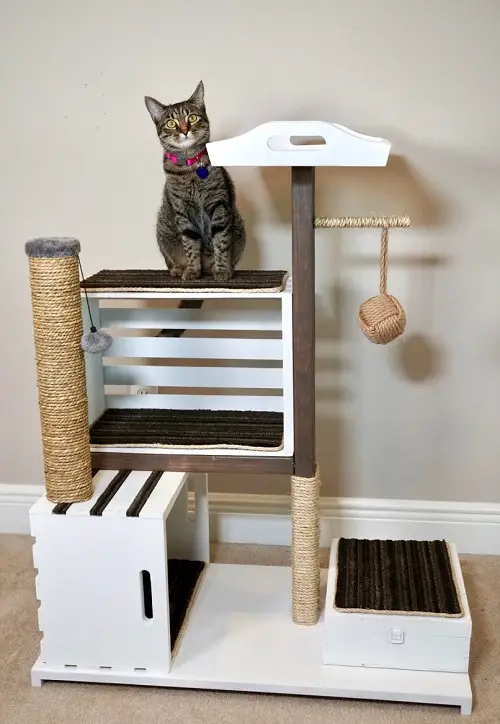 Wooden Crate Cat Condo