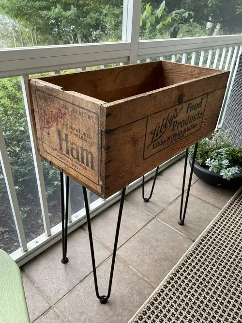 Vintage Crate Plant Stand