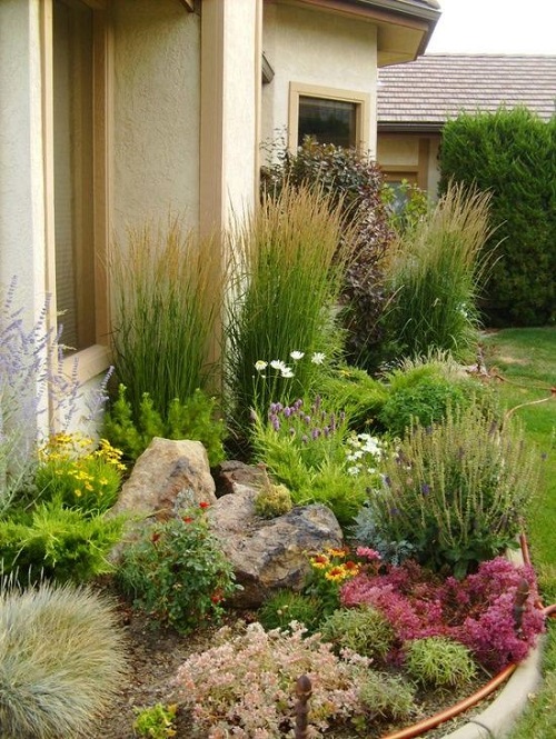 Tall Grass Garden Bed