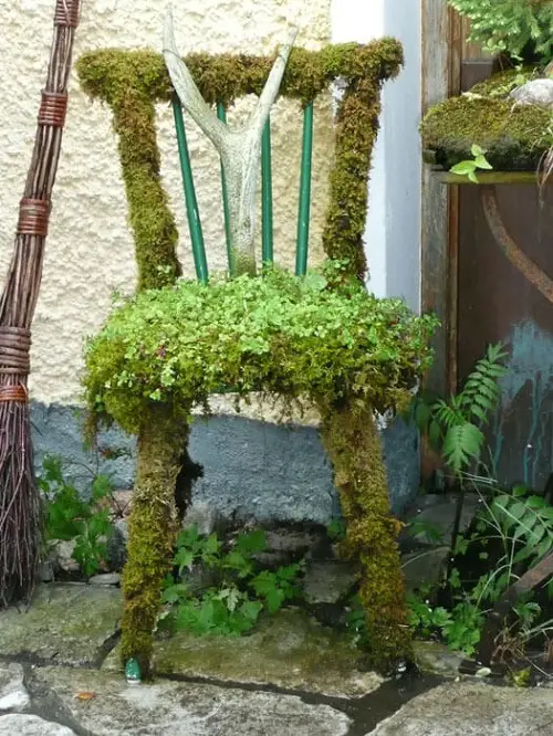 Crazy and Playful Chair Planter Garden Ideas 6